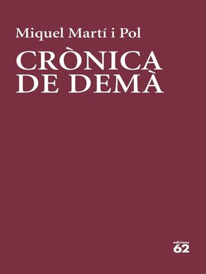 cover image of Crònica de demà